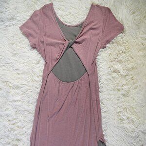 Open back knit dress